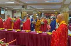 Procession of Buddha Relics and Mahapitaka at Wihara Ekayana Arama Indonesia